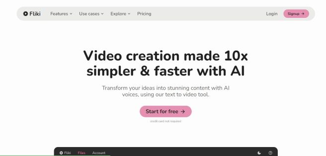 Fliki, l'outil IA qui permet de transformer des textes en vidéos