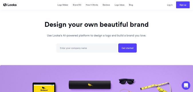 Looka est une intelligence artificielle qui génère des logos et aide à la conception de l'image de marque